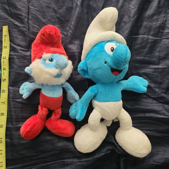 Smurf plush and one Puppet  lot - Picture 2 of 4